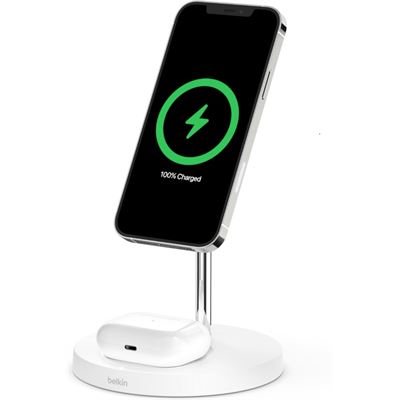 Belkin BOOST CHARGE PRO 2-IN-1 WIRELESS CHARGER STAND (WIZ010AUWH)