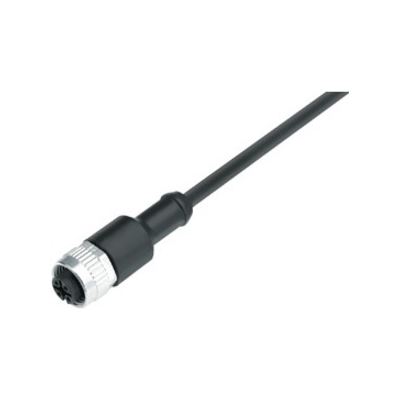 Binder M12 Female to Stub 2m Cable (79-3430-33-04)