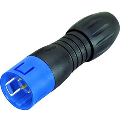 Binder 3way Cable Plug 720 SeriesBlue (99-9105-60-03)