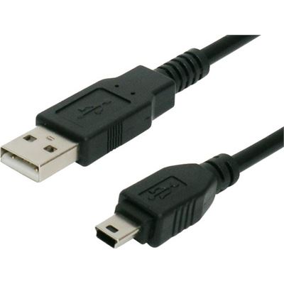 BluPeak 1m USB 2.0 Cable USB-A Male to Mini USB Male (U2AM01)
