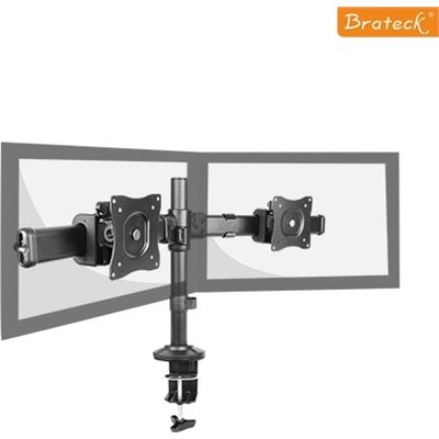 brateck ldt06 outstanding series dual monitor table stand with arms