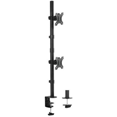 Brateck 13"-32" Dual Vertical Monitor Mount. Rotate (LDT12-C02V)