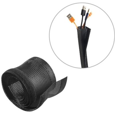 Brateck Flexible Cable Wrap Sleeve with Hook and Loop (VS-85-B)