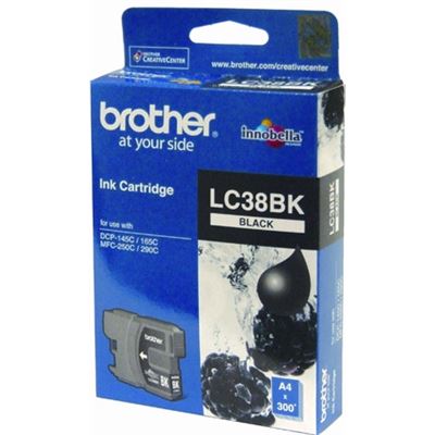Brother B38B - Brother LC38 Black Ink Cart (LC-38BK)
