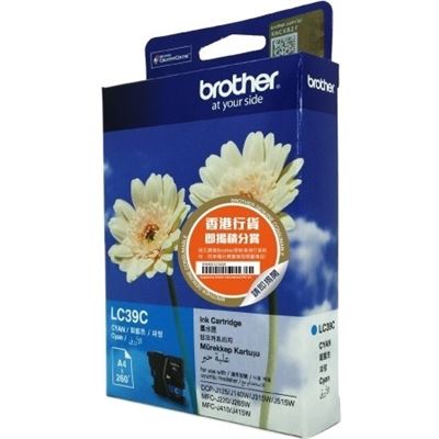 Brother B39C - Brother LC39 Cyan Ink Cart (LC-39C)