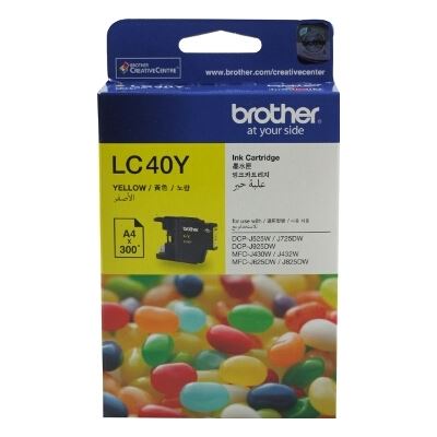 Brother B40Y - Brother LC40 Yellow Ink Cart (LC-40Y)
