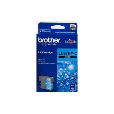 Brother B67HC - Brother LC67 Cyan HY Ink Cart (LC-67HYC)