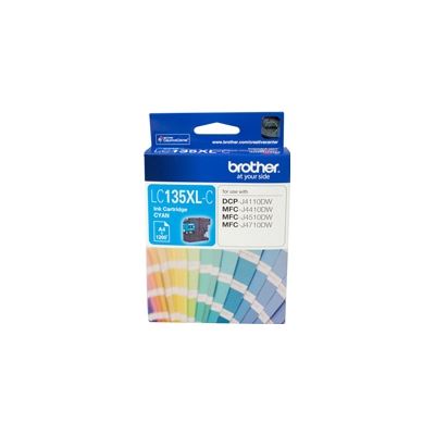 Brother LC135XLC : Ink cartridge Cyan with 1200 page yield (LC135XLC)