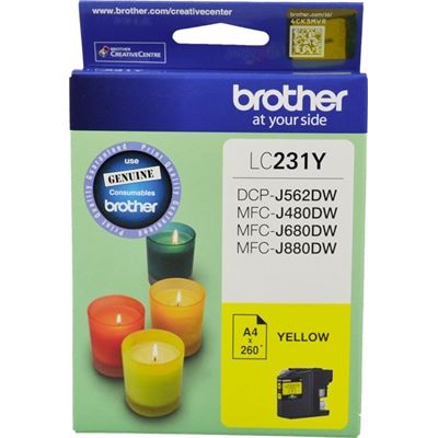 Brother LC231Y Ink Cartridge - Yellow (LC231Y)