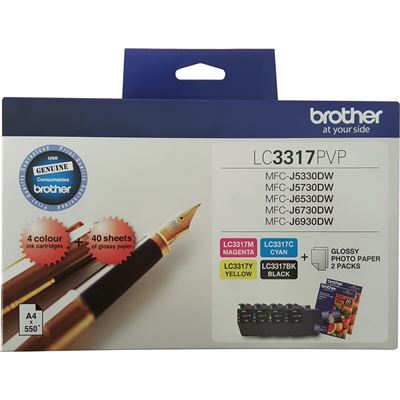Brother INK CARTRIDGE PHOTO VALUE PACK (LC3317PVP)