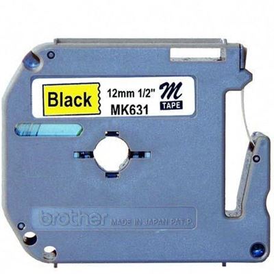 Brother 12mm Black on Yellow replacement tape for PT65PT85 (MK631)