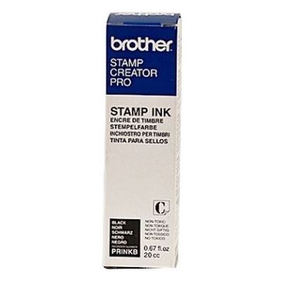 Brother STAMP INK PRINKB BLACK REFILL BOX OF 12 (PRINKB)