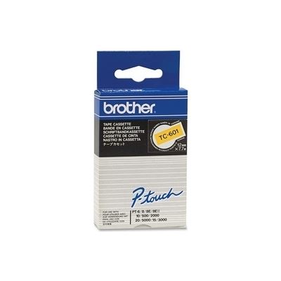 Brother 12MM Black on Yellow tape for PT8 PT15 PT20 (TC601)