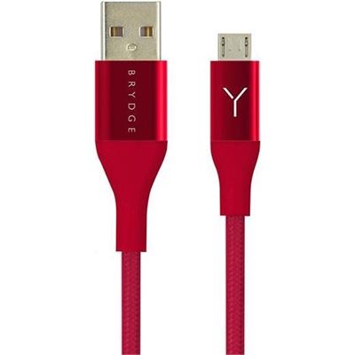 Brydge 1.2M CABLE MICRO-USB TO USB RED (BRYCC00B6P)