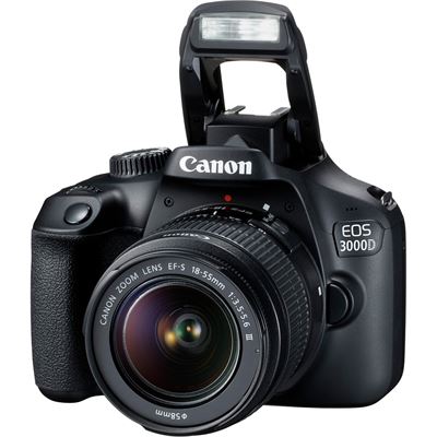 Canon EOS 3000D 18.0MP DSLR (EFS 18-55 III) Camera (3000DKB)