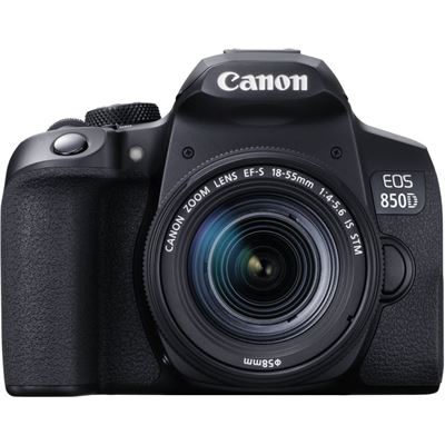 Canon EOS850D 24.1MP APS-C DSLR Camera w/18-55 IS STM Lens (850DKIS)