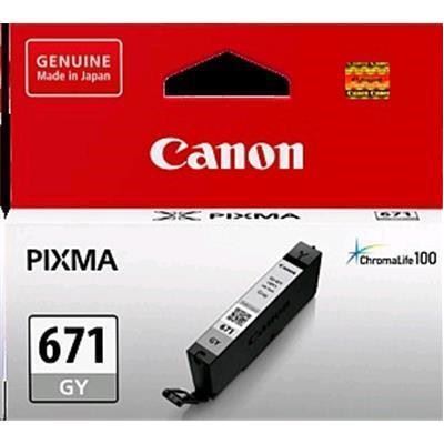Canon Ink - CLI671GY Standard Yield Ink Dye Grey (CLI-671GY)