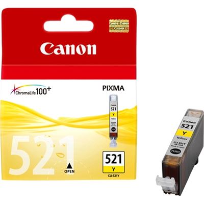 Canon Yellow Ink Cartridge CLI521 Year IP4600 IP4700 MX860 (CLI521Y)