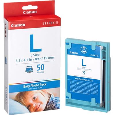 Canon EL50 Easy Photo Pack Large Size 50 Sheets for ES1 ES2 (EL50)