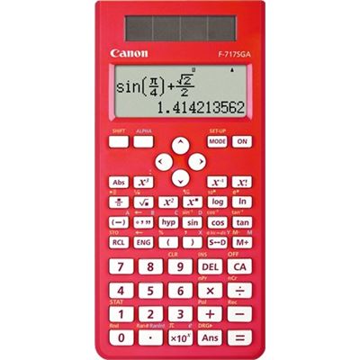 Canon F717SGAR Red, 242 function scientific calculator (F717SGAR)