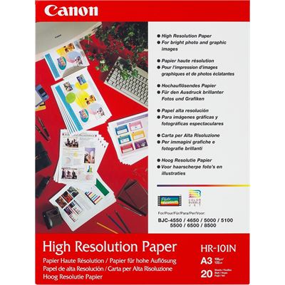 Canon HR-101NA3II 20 Sheets, 110 gsm High Resolution (HR-101NA3II)
