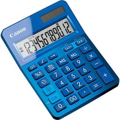 Canon Blue Desktop Tax Calculator (LS123KMBL)