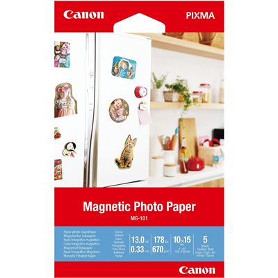 Canon Pixma Magnetic Photo Paper 4x6 5 sheets (MG-101)