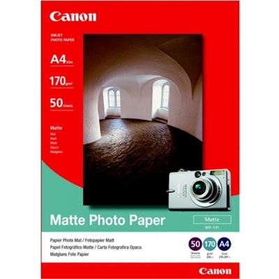 Canon MP-101 A4 50 Sheets, 170 gsm Matte Photo Paper (MP-101)