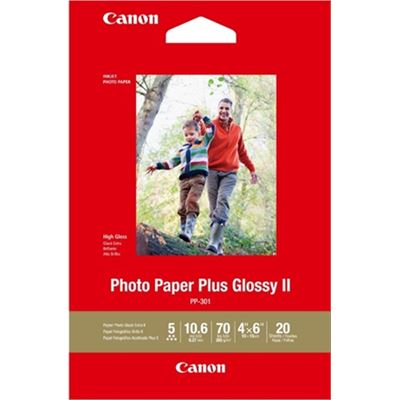 Canon PP3014X6 4x6 Photo Paper Plus Glossy II 275GSM 20 (PP3014X620)