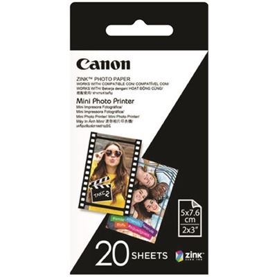 Canon ZINK PHOTO PAPER FOR MINI PHOTO PRINTER - 20 SHEETS (ZP-2030-20)