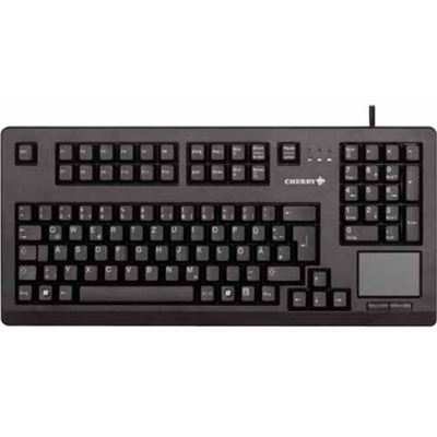 Cherry Black 16" PS/2 Keyboard With Touchpad. 104 (G80-11900LPMUS-2)
