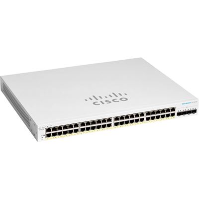 Cisco CBS220 SMART 48-PORT GE POE 4X10G SFP+ (CBS220-48P-4X-AU)