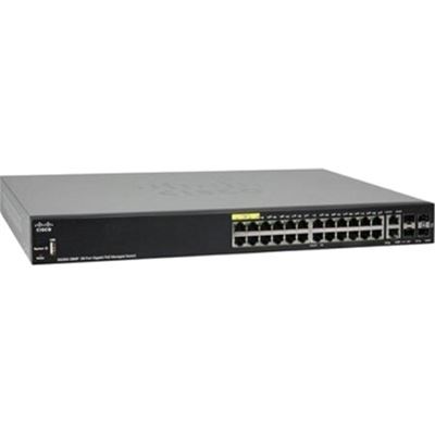 Cisco SG350 28MP 28 prt GigabitPOE Managed SW (SG350-28MPK9NA-RF)