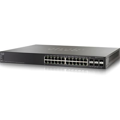 Cisco 24P Gig w 4Port 10GB Stackable (SG500X-24-K9-G5-RF)