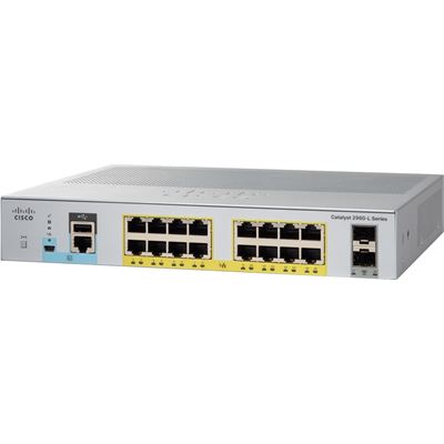 Cisco Catalyst2960L16prtGigEw PoE 2x1G SFP LAN (WS-C2960L16PSLL-RF)