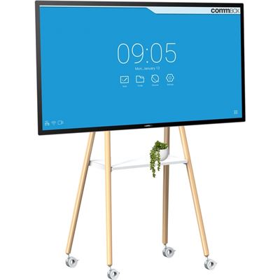CommBox MOBILE EASEL W/ RACK, TILT ANGLE OF UP TO 12 (CBMOBL-WH)