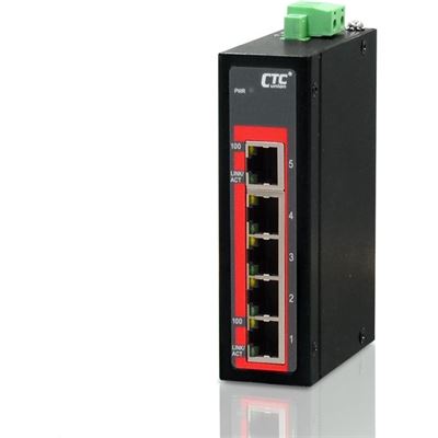 CTC Union 5 Port Fast Ethernet Unmanaged Switch. 5x (IFS-500C-E)