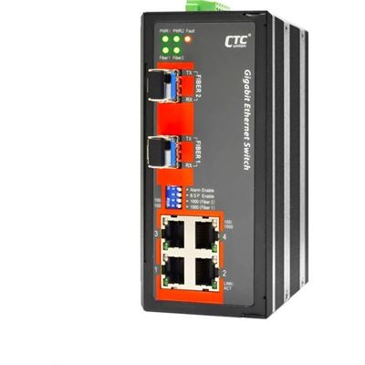 CTC Union 4 Port Gigabit Unmanaged Switch. 4x (IGS-402S)