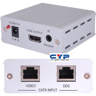 CYP HDMI Cat6 Receiver with IR HDCP 1.1 & DVI 1.0 HDMI  (HDMIC6RIR)