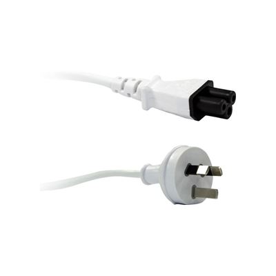 Digitus White Power Lead for Clover-leaf AC Adapters (C-POWERNCWH)