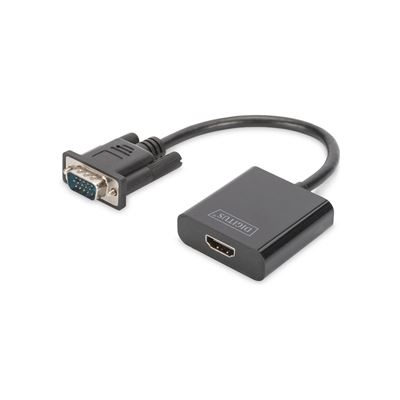 Digitus VGA to HDMI Video Adapter Full HD + Audio .15m (DA-70473)