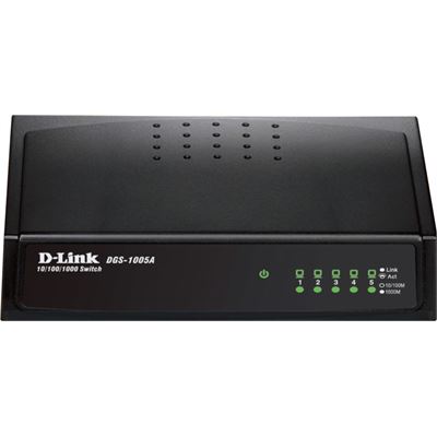 D-Link Unmanaged 5-Port 10/100/1000BASE-T Switch (DGS-1005A)