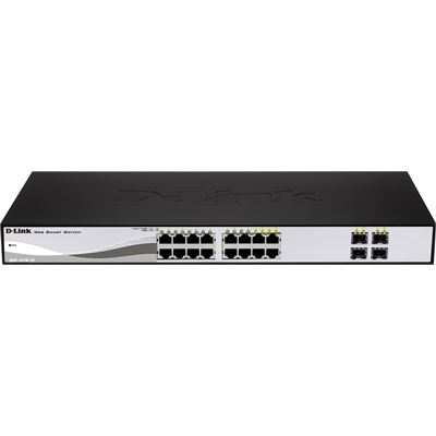 D-Link 16-Port 10/100/1000Mbps + 4-Port SFP Websmart (DGS-1210-20)