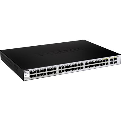 D-Link 48-Port 10/100/1000Mbps + 4-Port SFP Websmart (DGS-1210-52)