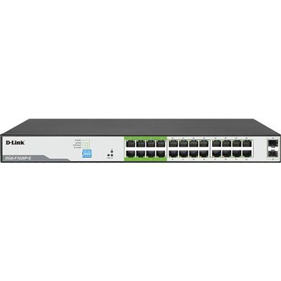 D-Link 250M 24-Port 1000Mbps PoE Switch with 2 SFP (DGS-F1026P-E)
