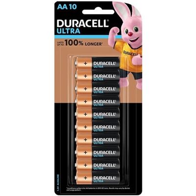 Duracell Ultra Alkaline AA Battery - Pack of 10 (2545133)
