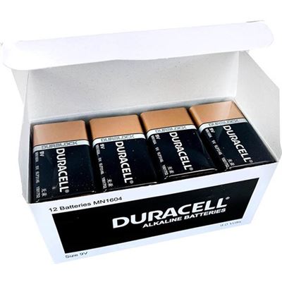 Duracell Coppertop Alkaline 9V Battery long lasting, all (2545228)