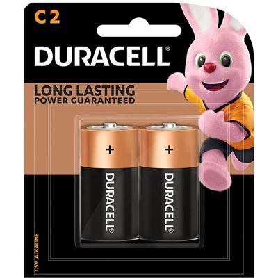 Duracell Coppertop Alkaline C Battery Pack of 2 (2545235)