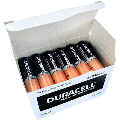 Duracell Coppertop Alkaline AA Battery Bulk Pack of 24 (2545237)