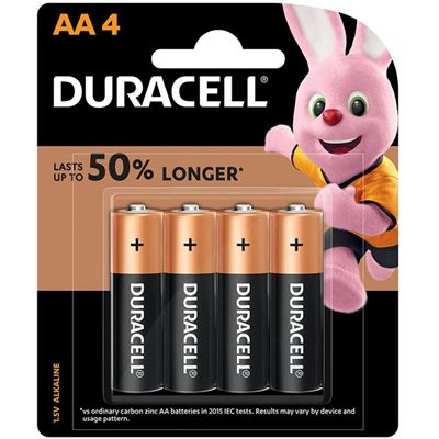 Duracell Coppertop Alkaline AA Battery - Pack of 4 (2545240)